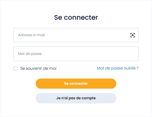 page de connexion du casino Kings Chance